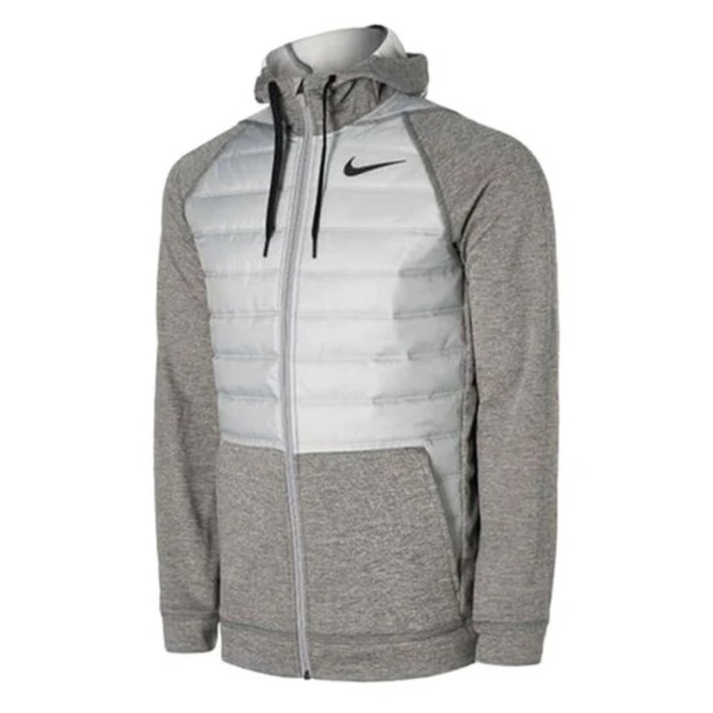 Men’s Nike Therma Training Jacket Dark Grey Heather Light Smoke Gray XL